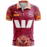 Maillot Polo Queensland Maroons Rugby 2024 Indigene Maillot Polo Queensland Maroons Rugby 2024 Indigene