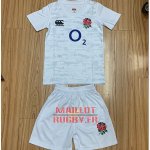 Maillot Enfant Kits Angleterre Rugby 2019-2020 Blanc