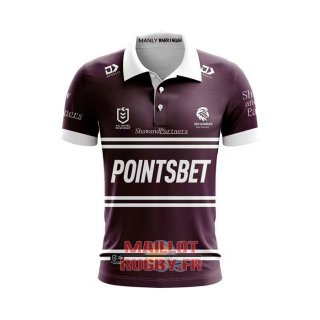 Maillot Polo Manly Warringah Sea Eagles Rugby 2024 Domicile