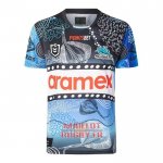 Maillot Cronulla Sutherland Sharks Rugby 2024 Indigene Maillot Cronulla Sutherland Sharks Rugby 2024 Indigene