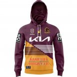 Sweats A Capuche Brisbane Broncos Rugby 2024 Domicile